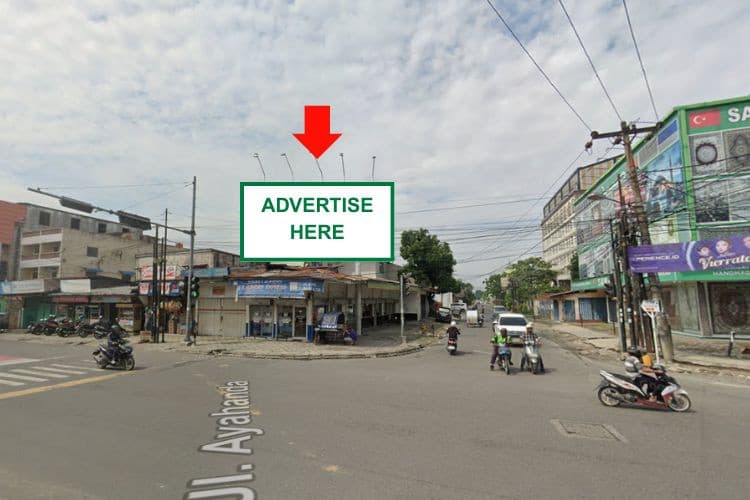 1 Panel Horizontal Static Billboard at Jl. Gatot Subroto, Medan, Sumatera Utara  (To Medan Town Center)