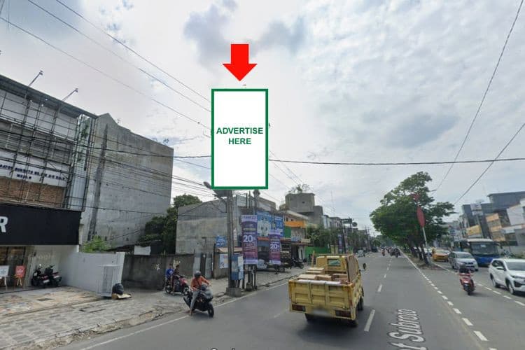 1 Panel Vertical Static Billboard at Jl. Gatot Subroto, Medan, Sumatera Utara 