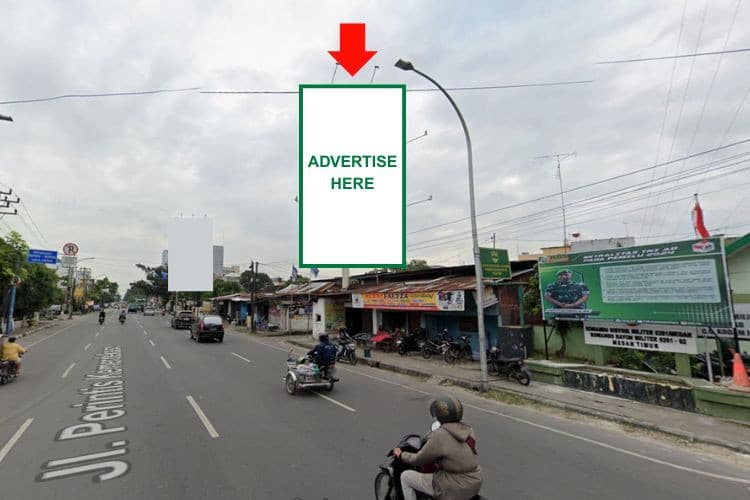 1 Panel Vertical Static Billboard at Jl. Perintis Kemerdekaan, Medan, Sumatera Utara 