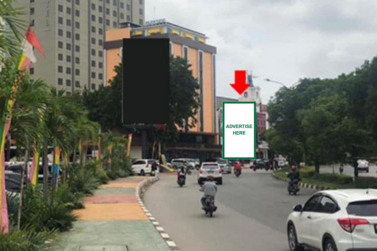 1 Panel Vertical Static Billboard at Jl. Pembangunan, Batam, Kepulauan Riau  (Nearby Grand Mall Batam)