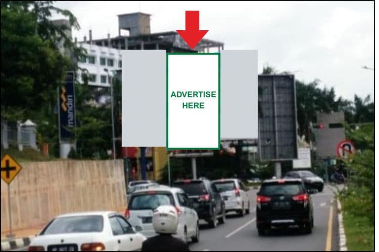 1 Panel Vertical Static Billboard at Jl Raja Ali Haji, Batam, Kepulauan Riau 