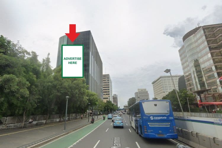 1 Panel Vertical Videotron Billboard at Jl. MH. Thamrin No. 20, Jakarta Pusat, DKI Jakarta 