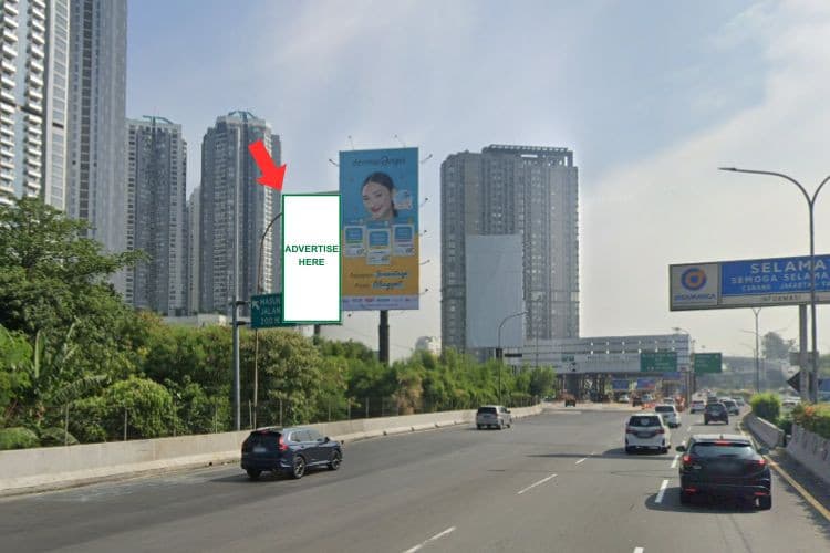 1 Panel Vertical Static Billboard at Jl. Gerbang Tol Tomang B, Jakarta Barat, DKI Jakarta 