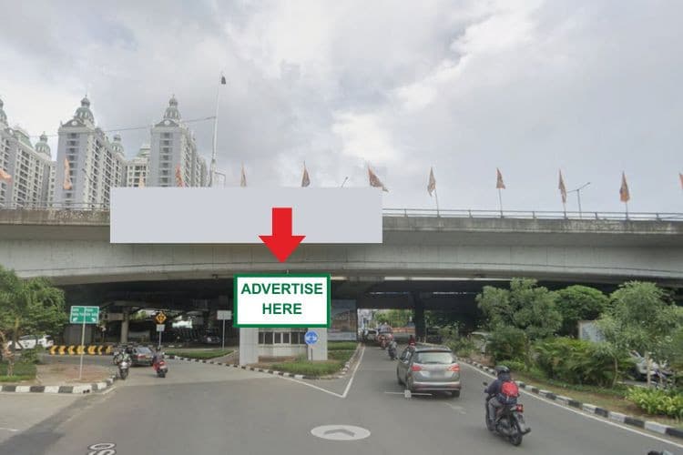 1 Panel Horizontal Videotron Billboard at Jl. Mitra Sunter Boulevard, Jakarta Utara, DKI Jakarta 