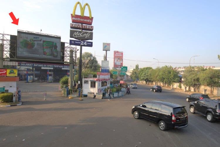 1 Panel Horizontal Videotron Billboard at Jl Jagorawi Toll Road, Depok, Jawa Barat  (near McDonald's Chibubur)