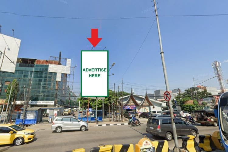 1 Panel Vertical Static Billboard at Jl. Gunung Sahari Raya, Jakarta Utara, DKI Jakarta 