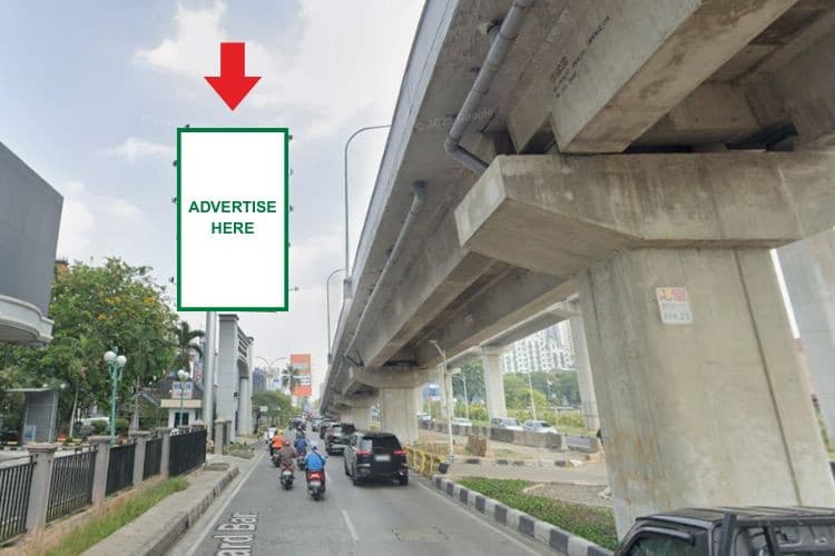 1 Panel Vertical Static Billboard at Jl. Boulevard Barat Raya, Jakarta Utara, DKI Jakarta  (Marina Inkopal)