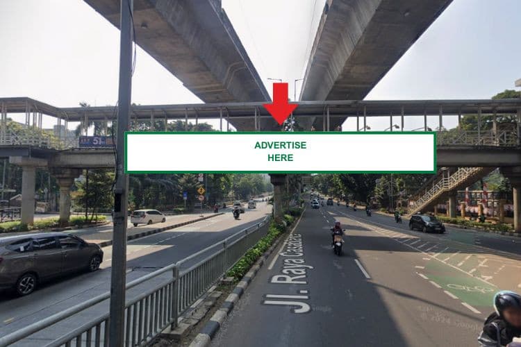1 Panel Horizontal JPO Billboard at Jembatan Merah Kasablanka, Jakarta Selatan, DKI Jakarta  (Underpass Kasablanka)
