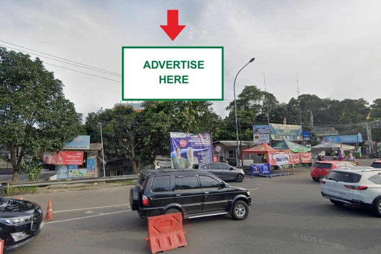 1 Panel Horizontal Static Billboard at Jl. Simpang 3 Gadog Puncak, Bogor, Jawa Barat 