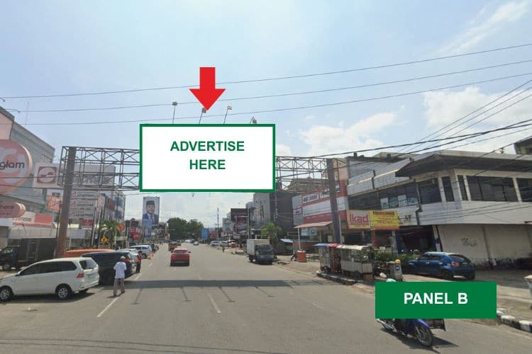 1 Sided Horizontal Bando Billboard at Jl. Damar, Padang, Sumatera Barat