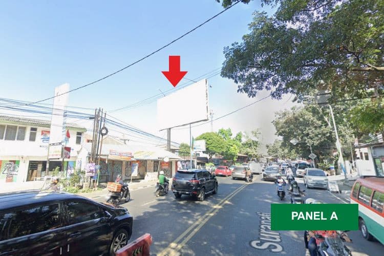 2 Sided Horizontal Static Billboard di Jl. Surapati No 76, Bandung, Jawa Barat 