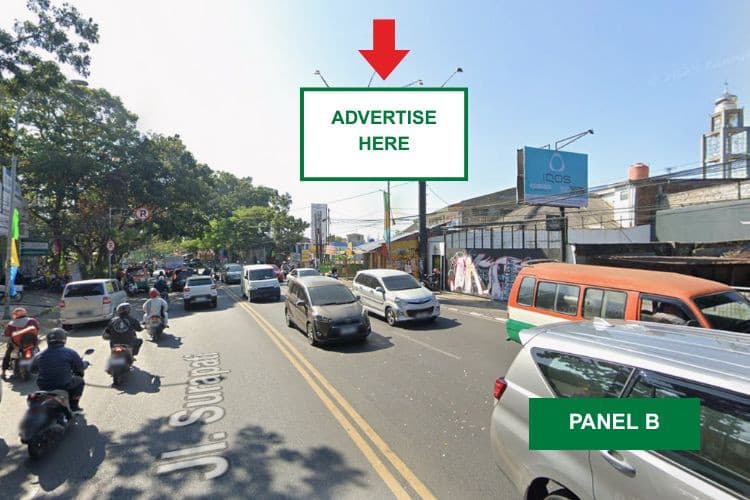 Horizontal Static Billboard di Jl. Surapati No 76, Bandung, Jawa Barat  (Panel B)