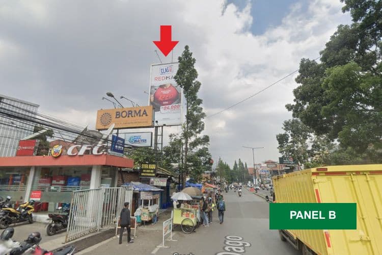 2 Sided Vertical Static Billboard at Jl. Dago - IR H Juanda, Bandung, Jawa Barat 