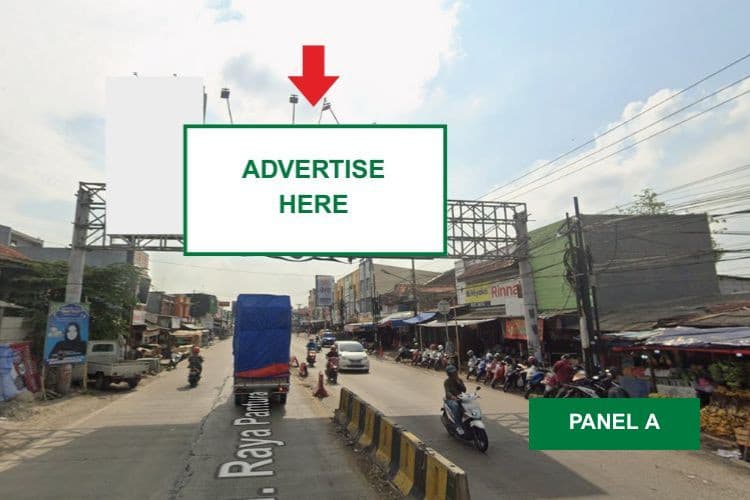 1 Sided Horizontal Bando Billboard at Jl. Raya Serang Jakarta, Serang, Banten