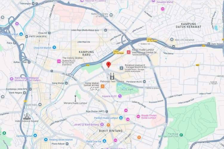 2 Sided Vertical Minipole Billboard at Jalan Yap Kwan Seng, Kuala Lumpur