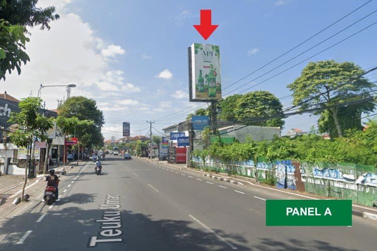 1 Sided Vertical Static Billboard at Jl. Teuku Umar, Denpasar, Bali