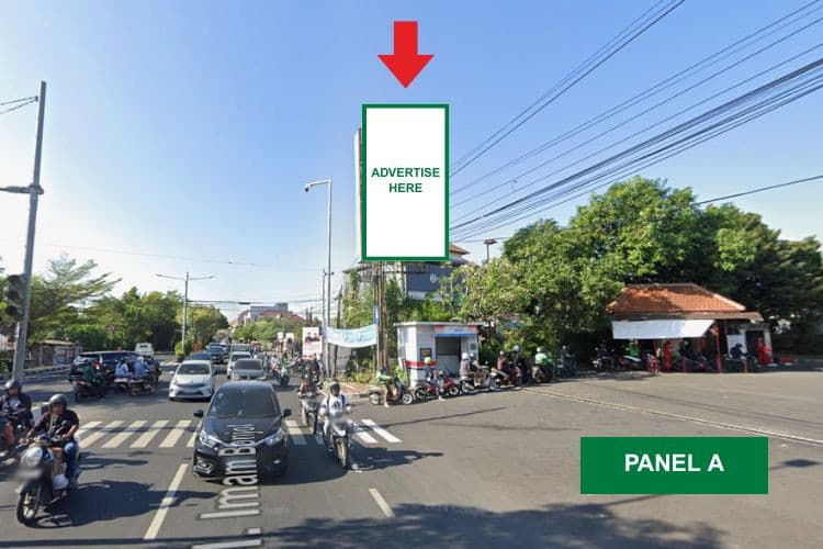1 Sided Vertical Static Billboard at Jl. Imam Bonjol, Denpasar, Bali