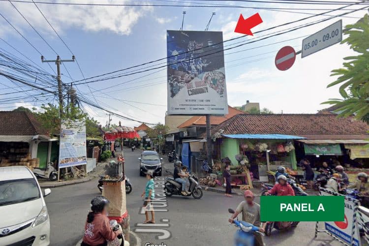 1 Sided Vertical Static Billboard at Jl. Tukad Balian, Denpasar, Bali