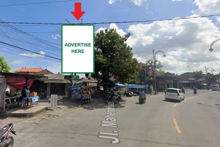 1 Panel Vertical Static Billboard at Jl. Mahendradata, Semebaung, Gianyar, Bali