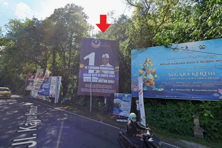 1 Panel Vertical Static Billboard at Jl. Kayu Ambua Kedisan, Kintamani, Bangli, Bali 