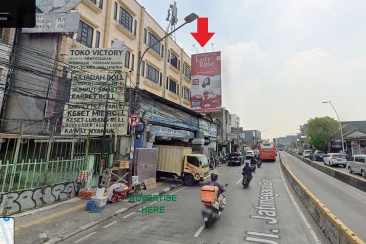 1 Panel Vertical Videotron Billboard at Jl. Jatinegara Barat, Jakarta Timur , DKI Jakarta 