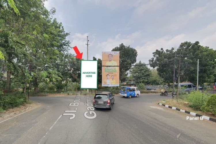 1 Panel Vertical Static Billboard at Jl. Boulevard Gading Raya, Jakarta Utara, DKI Jakarta  (from Kelapa Gading)