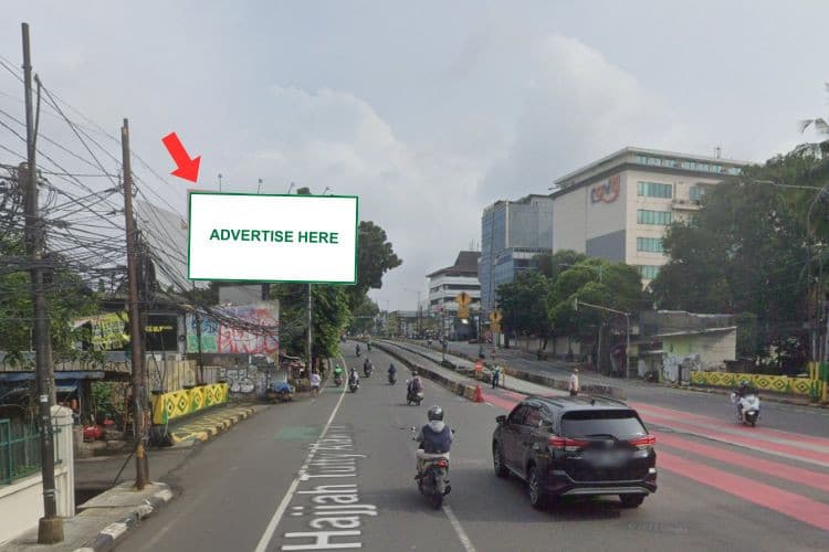1 Panel Horizontal Static Billboard at Jl. Buncit Raya, Jakarta Selatan, DKI Jakarta  (towards Mampang)