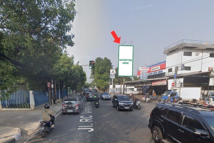 1 Vertical Static Billboard at Jl. RC. Veteran Raya, Jakarta Selatan, DKI Jakarta  (towards Banten)