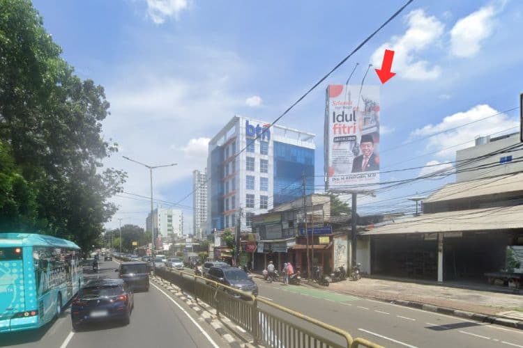 1 Panel Vertical Static Billboard at Jl. Prof. DR. Soepomo, Jakarta Selatan, DKI Jakarta  (towards Pancoran)