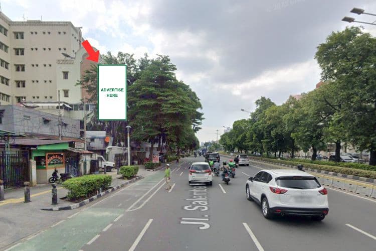 1 Panel Static Billboard at Jl. Kramat Raya, Jakarta Pusat, DKI Jakarta
