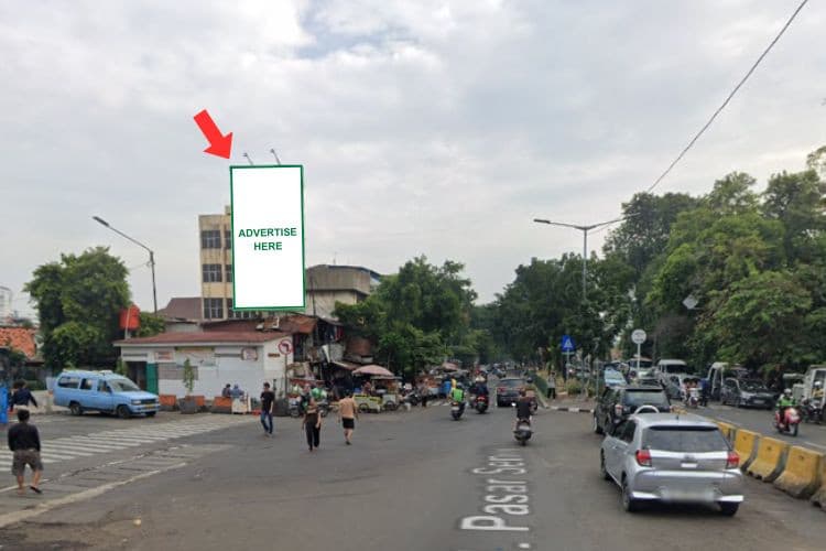 1 Panel Static Billboard at Jl. Pasar Senen, Jakarta Pusat, DKI Jakarta  (near Terminal Senen Jakarta Pusat)