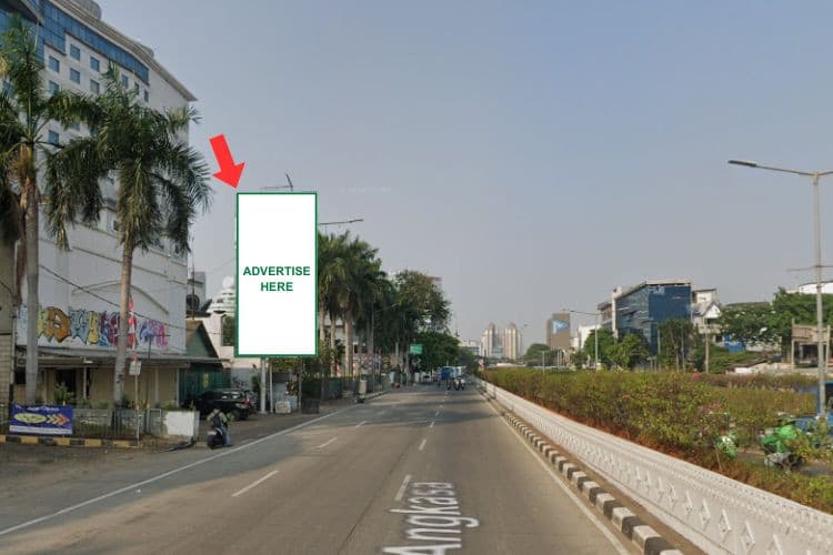 1 Panel Vertical Static Billboard at Jl. Angkasa, Jakarta Pusat, DKI Jakarta