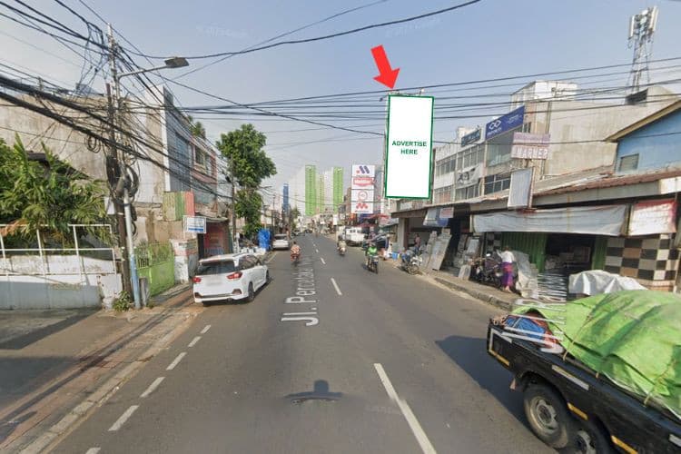 1 Panel Vertical Static Billboard at Jl. Percetakan Negara, Jakarta Pusat, DKI Jakarta  (towards Green Pramuka)