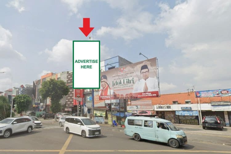 1 Panel Vertical Static Billboard at Jl. Waru - Rawamangun, Pulogadung, Jakarta Timur , DKI Jakarta 
