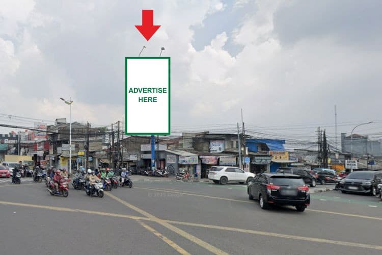 1 Panel Vertical Static Billboard at Jl. Dewi Sartika, Kramat Jati, Jakarta Timur , DKI Jakarta 