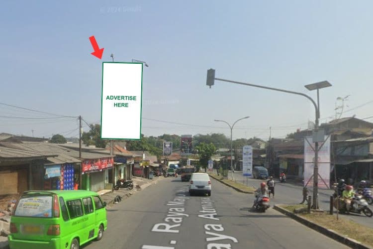 1 Panel Vertical Static Billboard at Jl. Raya Mayor Oking Atmaja, Bogor, Jawa Barat
