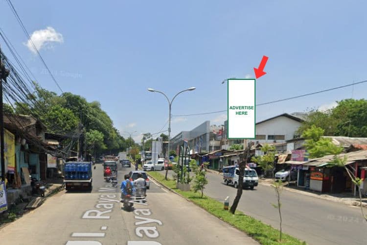 1 Panel Vertical Static Billboard at Jl. Raya Mayor Oking Jaya Atmaja Cibinong, Bogor, Jawa Barat  (towards Tol Jagorawi / Bogor)