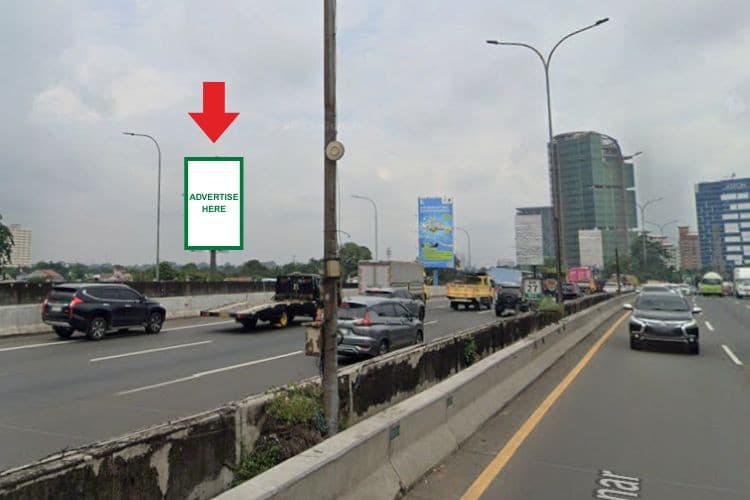 1 Panel Vertical Static Billboard at Jl. TB Simatupang, Jagakarsa, Jakarta Selatan, DKI Jakarta  (Flyover Jagakarsa B)