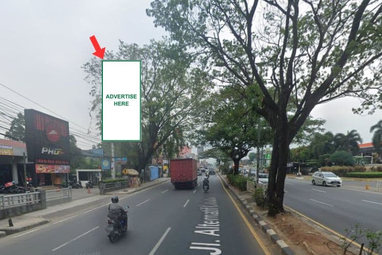 1 Panel Static Billboard at Jl. Transyogi Cibubur, Depok, Jawa Barat  (in front Pizza Hut Delivery - PHD Indonesia)