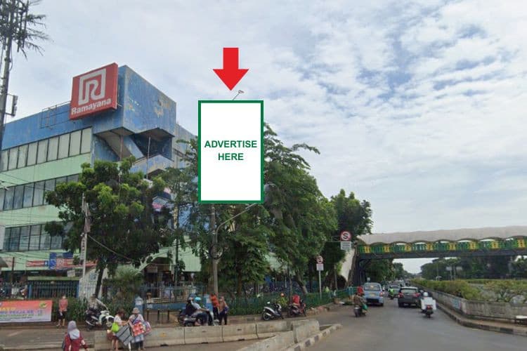 1 Panel Vertical Static Billboard at Jl. Raya Pasar Minggu, Jakarta Selatan, DKI Jakarta 