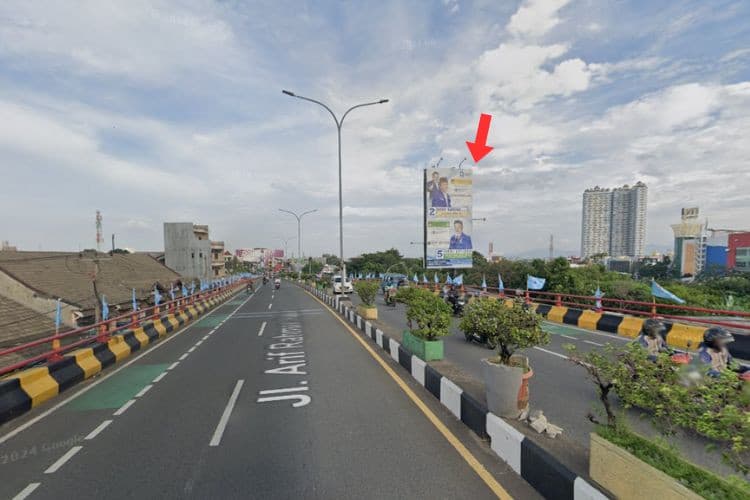 1 Panel Vertical Static Billboard at Jl. Arif Rahman Hakim (Flyover), Depok, Jawa Barat  (towards Margonda)