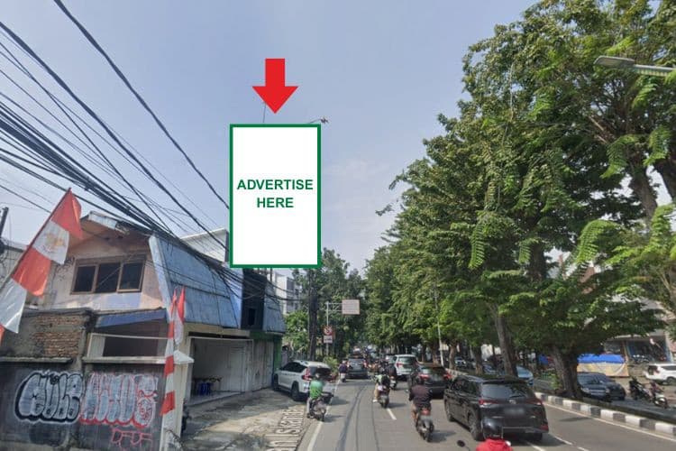 1 Panel Vertical Static Billboard at Jl. Sultan Iskandar Muda, Kebayoran Lama, Jakarta Selatan, DKI Jakarta 