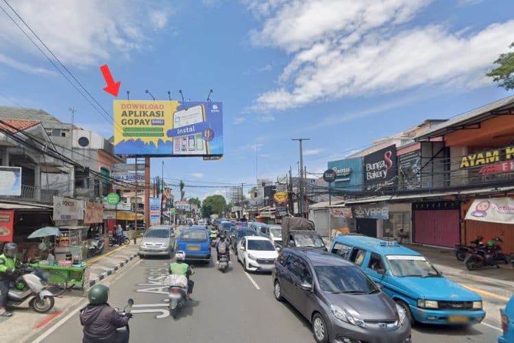 1 Panel Horizontal Static Billboard at Jl. Komjen Pol M Jasin, Depok, Jawa Barat  (towards Jakarta)