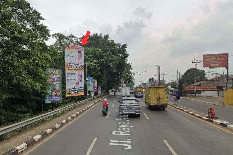 1 Panel Vertical Static Billboard at Jl. Raya Bogor, Depok, Jawa Barat  (towards Tol Cimanggis)