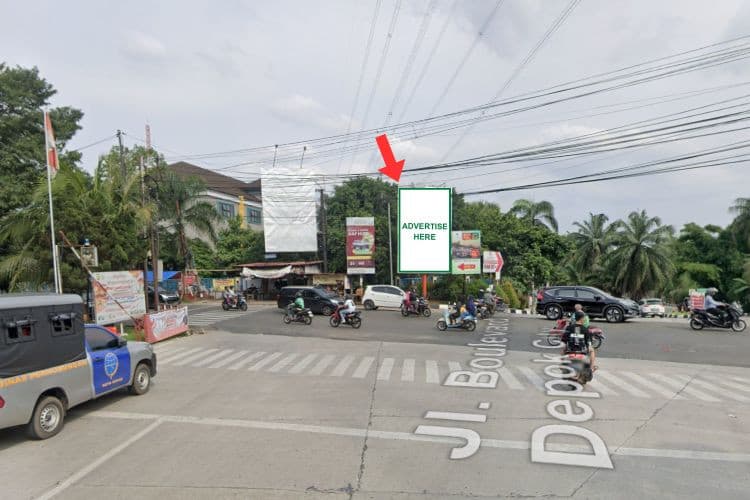 1 Panel Vertical Static Billboard at Jl. Boulevard Grand Depok City, Depok, Jawa Barat  (towards Cilodong Depok)