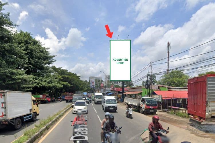 1 Panel Vertical Static Billboard at Jl. Daan Mogot, Tangerang, Banten (towards Cangkerang)