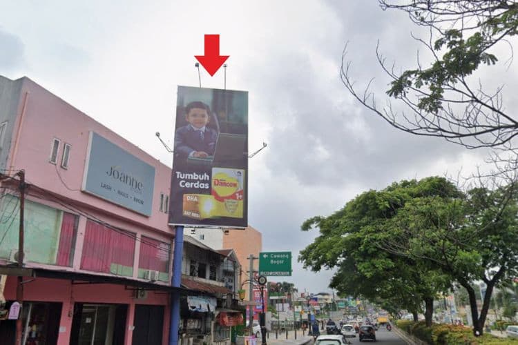 1 Sided Vertical Static Billboard at Jl. Margonda Raya, Depok, Jawa Barat  (A)