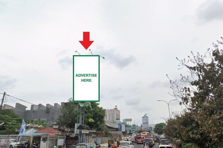 1 Panel Vertical Static Billboard at Jl. Margonda Raya, Depok, Jawa Barat  (C)