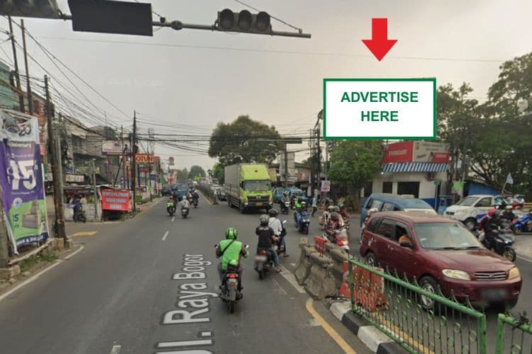 1 Panel Horizontal Static Billboard di Jl. Raya Bogor, Depok, Jawa Barat  (To Depok)