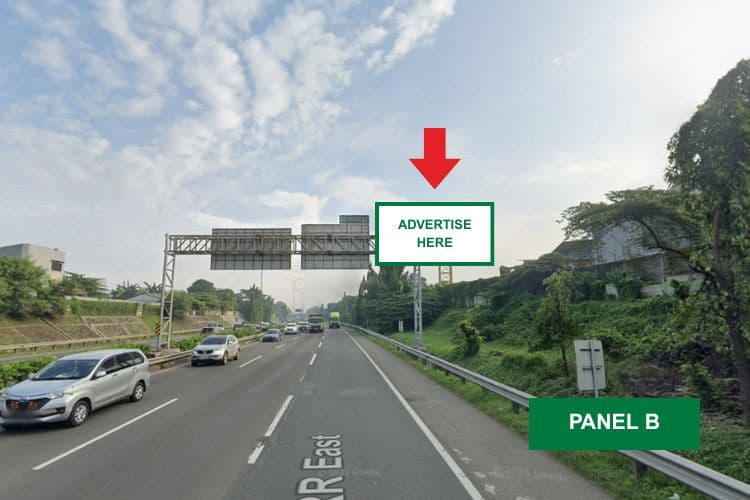 2 Sided Horizontal Static Billboard at Jl. Tol Lkr Timur KM 42+200, Bekasi, Jawa Barat 
